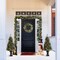 Set of 5 24"D Pre-Lit Glittered Pine Cone Christmas Wreath & 9FT Garland & 4FT Porch Tree Set